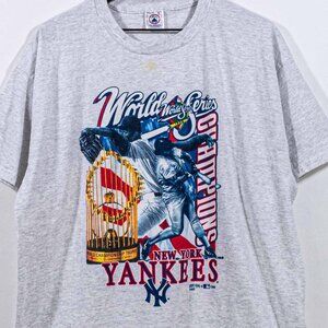 New York Yankees 1998 World Series Champions T-Shirt XL VTG Baseball NY